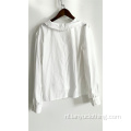 Franse witte vintage losse blouse